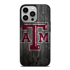 TEXAS AGGIES WOODEN LOGO iPhone 14 Pro Case