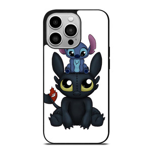 TOOTHLESS AND STITCH CARTOON iPhone 14 Pro Case TOOTHLESS AND STITCH CARTOON iPhone 14 Pro Case