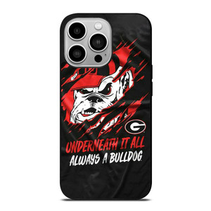 UGA GEORGIA BULLDOGS UNDERNEATH IT ALL iPhone 14 Pro Case UGA GEORGIA BULLDOGS UNDERNEATH IT ALL iPhone 14 Pro Case