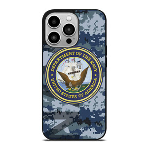 US NAVY CAMO LOGO iPhone 14 Pro Case US NAVY CAMO LOGO iPhone 14 Pro Case