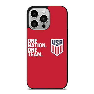 USA SOCCER ONE NATION ONE TEAM iPhone 14 Pro Case USA SOCCER ONE NATION ONE TEAM iPhone 14 Pro Case