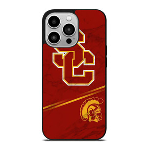 USC TROJANS RUSTY MARBLE iPhone 14 Pro Case
