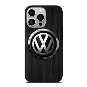 VW VOLKSWAGEN WOODEN EMBLEM iPhone 14 Pro Case VW VOLKSWAGEN WOODEN EMBLEM iPhone 14 Pro Case