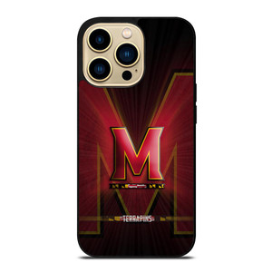 MARYLAND TERRAPINS FOOTBALL LOGO iPhone 14 Pro Max Case
