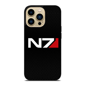N7 MASS EFFECT METAL LOGO iPhone 14 Pro Max Case