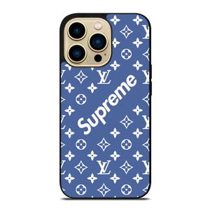 NEW SUPREME BLUE PATTERN iPhone 14 Pro Max Case