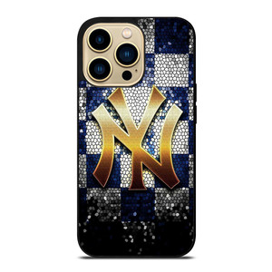 NEW YORK YANKEES GLASS ART iPhone 14 Pro Max Case NEW YORK YANKEES GLASS ART iPhone 14 Pro Max Case