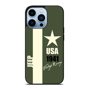 JEEP VINTAGE RACING USA iPhone 13 Pro Max Case JEEP VINTAGE RACING USA iPhone 13 Pro Max Case