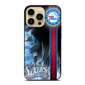PHILADELPHIA 76ERS NBA FIRE iPhone 14 Pro Max Case