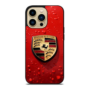PORSCHE RED EMBLEM iPhone 14 Pro Max Case