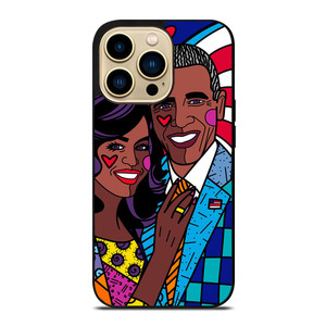 ROMERO BRITTO BARACK OBAMA iPhone 14 Pro Max Case