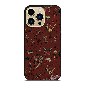 SAILOR JERRY TATTOO PATTERN iPhone 14 Pro Max Case
