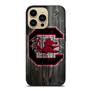 SOUTH CAROLINA GAMECOCKS WOODEN LOGO iPhone 14 Pro Max Case SOUTH CAROLINA GAMECOCKS WOODEN LOGO iPhone 14 Pro Max Case