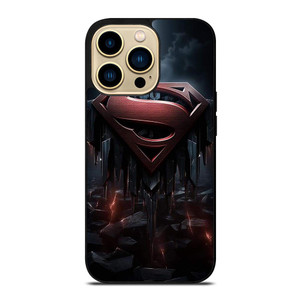 SUPERMAN DARK LOGO ICON iPhone 14 Pro Max Case