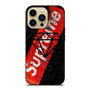 SUPREME X DIAMOND SUPPLY CO BLACK iPhone 14 Pro Max Case