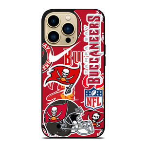 TAMPA BAY BUCCANEERS NFL STICKER BOMB iPhone 14 Pro Max Case