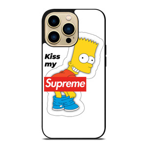 THE SIMPSONS KISS MY SUPREME iPhone 14 Pro Max Case