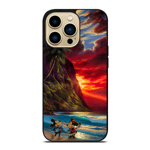 TROPICAL BEAUTIFUL MICKEY MINNIE iPhone 14 Pro Max Case