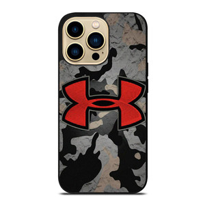 UNDER ARMOUR RED CAMO LOGO iPhone 14 Pro Max Case