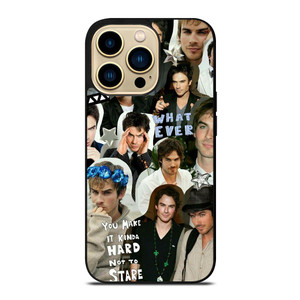 VAMPIRE DIARIES IAN SOMERHALDER COLLAGE iPhone 14 Pro Max Case