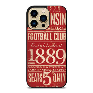 WISCONSIN BADGER OLD TICKET iPhone 14 Pro Max Case