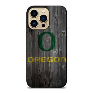 WOODEN LOGO OREGON DUCKS iPhone 14 Pro Max Case WOODEN LOGO OREGON DUCKS iPhone 14 Pro Max Case