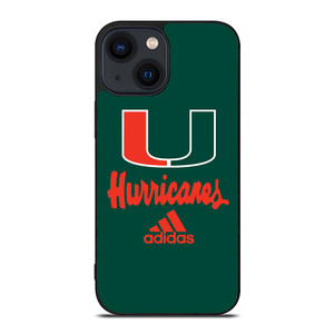 MIAMI HURRICANES GREEN LOGO iPhone 14 Plus Case