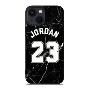 MICHAEL JORDAN 23 BLACK MARBLE iPhone 14 Plus Case