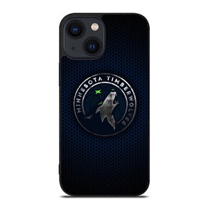 MINNESOTA TIMBERWOLVES BLUE CARBON iPhone 14 Plus Case