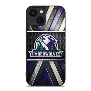 MINNESOTA TIMBERWOLVES METAL SYMBOL iPhone 14 Plus Case