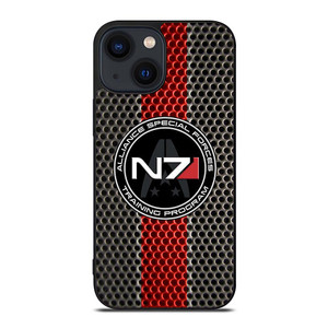 N7 MASS EFFECT PLATE LOGO iPhone 14 Plus Case
