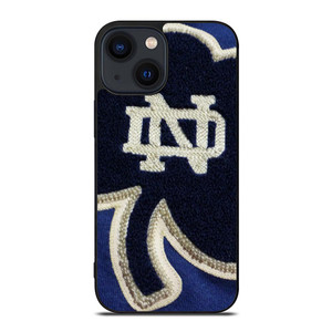 NOTRE DAME BLUE SHAMROCK LOGO iPhone 14 Plus Case