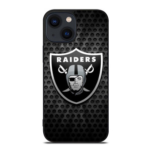 OAKLAND RAIDERS METAL LOGO iPhone 14 Plus Case