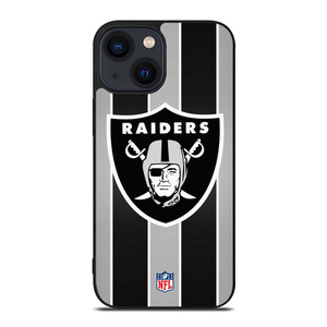OAKLAND RAIDERS STRIPE LOGO iPhone 14 Plus Case OAKLAND RAIDERS STRIPE LOGO iPhone 14 Plus Case