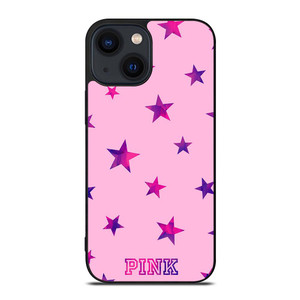 PINK VICTORIA SECRET STARS iPhone 14 Plus Case
