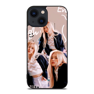 ROSE BLACKPINK SCRIBBLED iPhone 14 Plus Case ROSE BLACKPINK SCRIBBLED iPhone 14 Plus Case
