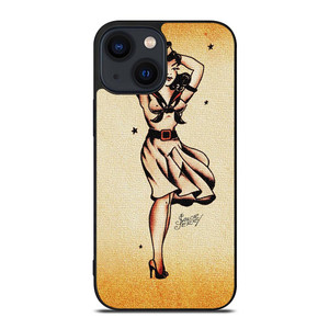 SAILOR JERRY TATTOO GIRL iPhone 14 Plus Case