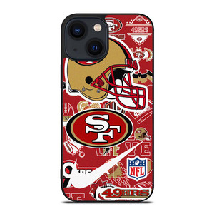 SAN FRANCISCO 49ERS NFL STICKER BOMB iPhone 14 Plus Case