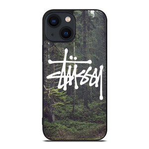 STUSSY SPOOKY FOREST LOGO iPhone 14 Plus Case