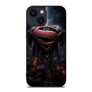 SUPERMAN DARK LOGO ICON iPhone 14 Plus Case SUPERMAN DARK LOGO ICON iPhone 14 Plus Case