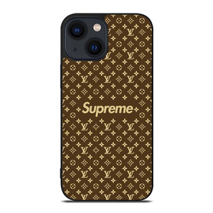 SUPREME BROWN PATTERN NEW iPhone 14 Plus Case