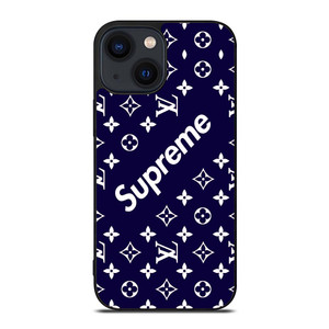 SUPREME NAVY PATTREN iPhone 14 Plus Case