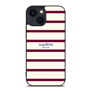 SUPREME NEW YORK RED STRIPE iPhone 14 Plus Case SUPREME NEW YORK RED STRIPE iPhone 14 Plus Case