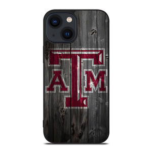 TEXAS AGGIES WOODEN LOGO iPhone 14 Plus Case