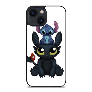 TOOTHLESS AND STITCH CARTOON iPhone 14 Plus Case