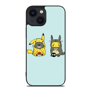 TOTORO X PIKACHU CARTOON iPhone 14 Plus Case TOTORO X PIKACHU CARTOON iPhone 14 Plus Case