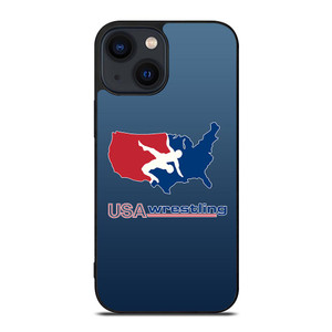 USA WRESTLING SYMBOL iPhone 14 Plus Case USA WRESTLING SYMBOL iPhone 14 Plus Case