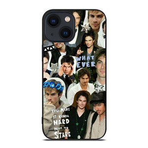 VAMPIRE DIARIES IAN SOMERHALDER COLLAGE iPhone 14 Plus Case