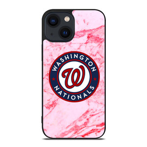 WASHINGTON NATIONALS PINK MARBLE iPhone 14 Plus Case WASHINGTON NATIONALS PINK MARBLE iPhone 14 Plus Case