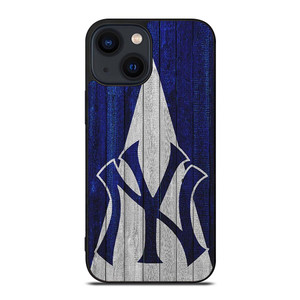 WOODEN LOGO NEW YORK YANKEES iPhone 14 Plus Case WOODEN LOGO NEW YORK YANKEES iPhone 14 Plus Case